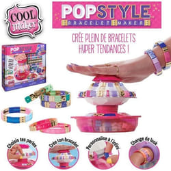 Cool Maker - POP STYLE - Machine Kit Bracelet - Création bracelets - Bracelet Amitié - Utilisation Simple - Tendance Fun & Facile - Rangement Intégré - Jouet Enfant 7 Ans et + - Loisirs Créatifs