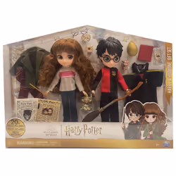COFFRET DELUXE POUPÉES 20 CM HARRY & HERMIONE Wizarding World