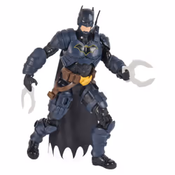 DC Comics BATMAN ADVENTURES - Pack Figurine Batman 30 Cm + Accessoires Batman Adventures - Figurine Batman Articulée 30 cm - Créez Vos Aventures Et Combats - Figurine Batman - Jouet Enfant 4 Ans Et + - Vue supplémentaire 4