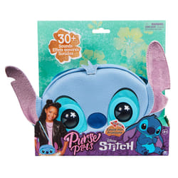 Purse Pets - DISNEY STITCH - COMPAGNON INTERACTIF FORMAT SAC À MAIN - Animal Interactif Stitch Qui Cligne Des Yeux - À L'Epaule Ou En Bandoulière - Sons Et Modes De Jeu - Jouet Enfant 4 Ans Et +