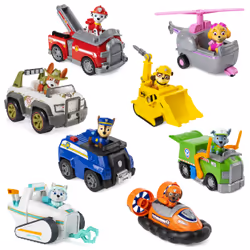PAW Patrol LA PAT' PATROUILLE - VEHICULE + FIGURINE - Véhicule de 15 cm Avec 1 Figurine À Collectionner Pat' Patrouille - - 6 ...
