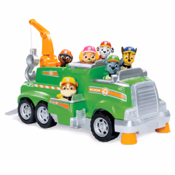 PAW Patrol , Total Team Rescue, Camion de recyclage de Rocky avec 6 chiots, pour les enfants à partir de 3 ans, 3 an(s), Plas ...