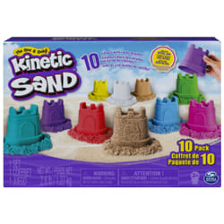 Kinetic Sand - COFFRET DE 10 COULEURS 1,27 KG de sable - 10 Couleurs Sable Magique Naturel - Alternative Pâte à Modeler - Moules Châteaux - Jouet Enfant 3 Ans Et + - Loisirs Créatifs
