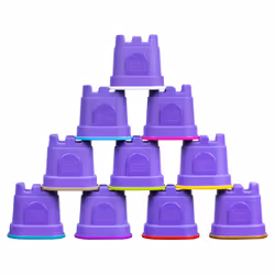 Kinetic Sand - COFFRET DE 10 COULEURS 1,27 KG de sable - 10 Couleurs Sable Magique Naturel - Alternative Pâte à Modeler - Moules Châteaux - Jouet Enfant 3 Ans Et + - Loisirs Créatifs