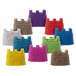 Kinetic Sand - COFFRET DE 10 COULEURS 1,27 KG de sable - 10 Couleurs Sable Magique Naturel - Alternative Pâte à Modeler - Moules Châteaux - Jouet Enfant 3 Ans Et + - Loisirs Créatifs