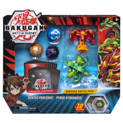 Bakugan , Battle Pack 5 personnages, Aquos Nobilious and Darkus Krakelios, Cartes à collectionner et créatures transformables, à partir de 6 ans