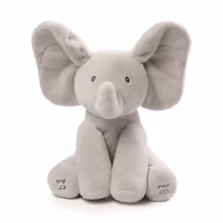 GUND FLAPPY L'ÉLÉPHANT – – Peluche Interactive pour Bébé – Bouge, Parle et Chante en Français pour l'Éveil de Votre Enfant – Peluche Éléphant Taille 30 cm – 6054176 – Jouet Bébé 10 Mois et + - Vue supplémentaire 2