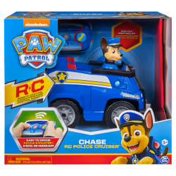 PAW Patrol La Pat' Patrouille - - Voiture RC Chase - Voiture télécommandée avec Télécommande Adaptée Aux Petites Mains - Voit ...