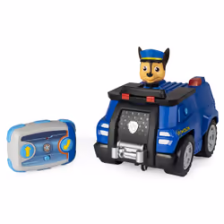 PAW Patrol La Pat' Patrouille - - Voiture RC Chase - Voiture télécommandée avec Télécommande Adaptée Aux Petites Mains - Voiture Pat' Patrouille - Jouet Enfant 3 Ans et +