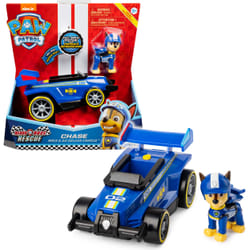 PAW Patrol , Ready, Race, Rescue, Véhicule de luxe Race & Go de Chase avec effets sonores, pour les enfants à partir de 3 ans