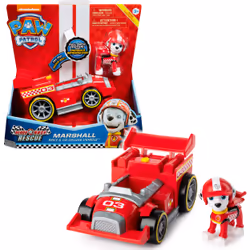 PAW Patrol , Ready, Race, Rescue, Véhicule de luxe Race & Go de Marcus avec effets sonores, pour les enfants à partir de ...