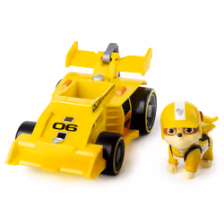 PAW Patrol , Ready, Race, Rescue, Véhicule de luxe Race &amp; Go de Ruben avec effets sonores, pour les enfants à partir de 3 ...