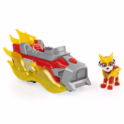 PAW Patrol , Mighty Pups Prêt à foncer, Véhicule Marcus Deluxe Vehicle avec effets sonores et lumineux, 3 an(s), LR44, Plasti ...