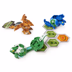 Bakugan , Starter Pack 3 personnages, Fusion Hydorous x Thryno Ultra, Figurines Armored Alliance articulées à collectionner