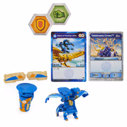 Bakugan Ultra, Ramparian avec équipement Baku-Gear transformable, Figurine Armored Alliance articulée de 7,5 cm à collectionner