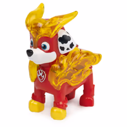 PAW Patrol , Mighty Pups Prêt à foncer, Figurine Rocky à collectionner avec uniforme lumineux