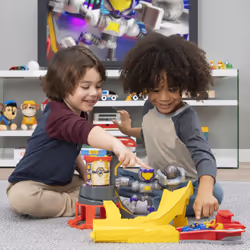 PAW Patrol , True Metal, Circuit Mighty Meteor Track Set en métal avec véhicule Chase exclusif, à l'échelle 1:55
