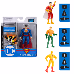 DC Comics DC UNIVERSE - FIGURINE BASIQUE 10 CM - - Figurines Articulées 10 cm À Collectionner Avec 3 Accessoires Mystère Et 1 ...