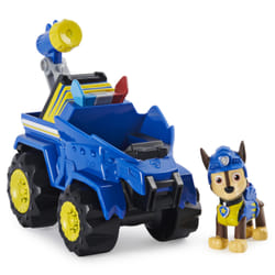 PAW Patrol LA PAT' PATROUILLE - VÉHICULE + FIGURINE CHASE DINO RESCUE - Véhicule Avec 1 Figurine Et 1 Dinosaure Mystère À Collectionner Pat' Patrouille - - 6059512 - Jouet Enfant 3 Ans et +