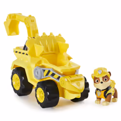 PAW Patrol LA PAT' PATROUILLE - VÉHICULE + FIGURINE RUBEN DINO RESCUE - Véhicule Avec 1 Figurine Et 1 Dinosaure Mystère À Col ...