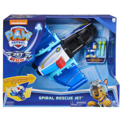 PAW Patrol , Jet to the Rescue, Spiral Rescue Jet de luxe transformable avec effets sonores et lumineux
