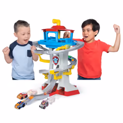 PAW Patrol LA PAT' PATROUILLE – QUARTIER GÉNÉRAL + 2 VÉHICULES TRUE METAL – Jouet Univers Pat' Patrouille Avec 2 Véhicules Chase Et Marcus – – 6058281 – Jouet Enfant 3 Ans et +