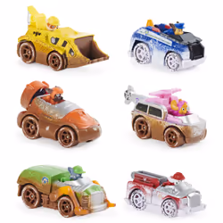 PAW Patrol LA PAT' PATROUILLE – PAT' PATROUILLE TRUE METAL – Coffret de 6 voitures True Metal Pat' Patrouille – – 6058351 – Jouet Enfant 3 Ans et +