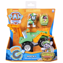 PAW Patrol LA PAT' PATROUILLE - VÉHICULE + FIGURINE ROCKY DINO RESCUE - Véhicule Avec 1 Figurine Et 1 Dinosaure Mystère À Collectionner Pat' Patrouille - - 6059525 - Jouet Enfant 3 Ans et +