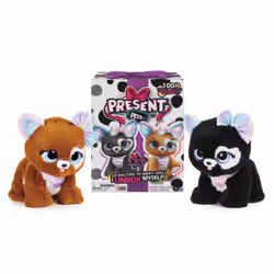 Present Pets PELUCHE INTERACTIVE RAINBOW GLITTER – Peluche Chien Surprise à Découvrir avec Modèle Aléatoire – Chien Interactif avec Effets Sonores et Mouvements – 6059159 – Jouet Enfant 5 Ans et +