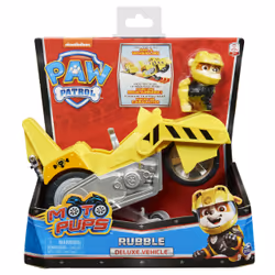 PAW Patrol LA PAT' PATROUILLE - VEHICULE + FIGURINE RUBEN MOTO PUPS - Moto Avec Rétrofriction Et Figurine Amovible De Ruben - - 6060543 - Jouet Enfant 3 Ans et +