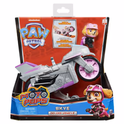 PAW Patrol LA PAT' PATROUILLE - VEHICULE + FIGURINE STELLA MOTO PUPS - Moto Avec Rétrofriction Et Figurine Amovible De Stella - - 6061225 - Jouet Enfant 3 Ans et +