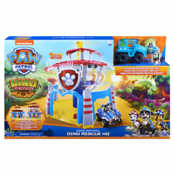 PAW Patrol LA PAT' PATROUILLE – PLAYSET QUARTIER GENERAL PAT' PATROUILLE – Univers Jouet Avec Effets Sonores Dino Rescue avec Figurines Dinosaure et Rex – 6059295 – – Jouet Enfant 3 Ans et +