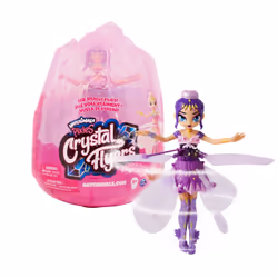 Hatchimals - FÉE VOLANTE PIXIES CRYSTAL FLYERS - Fée Volante Magique A Diriger Avec La Main - Couleur Violette - 6059634 - Jouet Enfant 6 Ans Et +