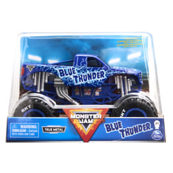 Monster Jam , Monster truck Blue Thunder officiel, véhicule en métal moulé à collectionner, échelle 1:24