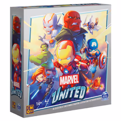 Spin Master Games MARVEL UNITED - JEU DE CARTES - Jeux de société Marvel - Jeux coopératif pour Adultes et Enfants - Incarne tes héros marvel préférés - Jeux à partir de 8 ans