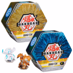Bakugan Baku-Tin, Boîte de rangement de collection avec 2 mystère (plusieurs modèles disponibles), pour les enfants à partir  ...