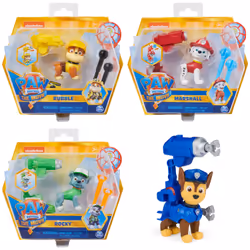 PAW Patrol Figurine Pat' Patrouille Officielle Du Film Avec Sac À Dos et Lance-Projectiles, Animal, 3 an(s), Multicolore