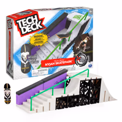 Tech Deck FINGER SKATE - - SKATEPARK NYJAH HUSTON - Skate Park Officiel Nyjah Huston 50 cm X-Connect Avec 1 Finger Skate Nyja ...