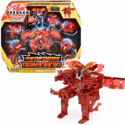 Bakugan GEOGAN RISING - GEOFORGE DRAGONOID - Figurine Combat Ultime Dragonoid 20 Cm À Assembler - 7 Billes 2 Bakucore Et 8 Ca ...
