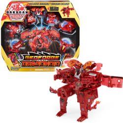 Bakugan GEOGAN RISING - GEOFORGE DRAGONOID - Figurine Combat Ultime Dragonoid 20 Cm À Assembler - 7 Billes 2 Bakucore Et 8 Cartes Collection - Dessin Animé - Jouet Enfant 6 Ans et +