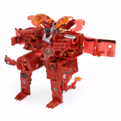 Bakugan GEOGAN RISING - GEOFORGE DRAGONOID - Figurine Combat Ultime Dragonoid 20 Cm À Assembler - 7 Billes 2 Bakucore Et 8 Cartes Collection - Dessin Animé - Jouet Enfant 6 Ans et +