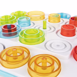 Marbles OTRIO - Nouvelle Édition du Jeu de Société Stratégique pour la Famille - Alignez les Pions dans une Version Modernisée du Morpion sous forme de Jeu de Plateau - Multijoueurs - Jeu Enfant 8 Ans et +