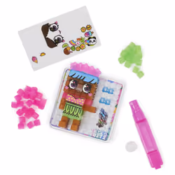 Spin Master Pixobitz , Pack Transparent avec 156 perles exclusives à fusionner à l'eau, Décos et accessoires, Créations 3D et 2D sans chauffer, Jouets d'art pour enfant