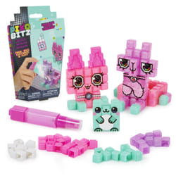 Spin Master Pixobitz , Pack Métallisé avec 156 perles exclusives à fusionner à l'eau, Décos et accessoires, Créations 3D et 2D sans chauffer, Jouets d'art pour enfant