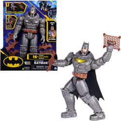 DC Comics BATMAN - Figurine Batman Deluxe 30 Cm - Figurine Articulée Batman 30 Cm - Avec Effets Sonores Et Lumineux - 5 Accessoires - Créez Vos Aventures Et Combats - Jouet Enfant 3 Ans Et +