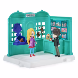 Wizarding World Harry Potter, Magical Minis, Boutique de bonbons Honeydukes avec 2 figurines exclusives et 5 accessoires, jou ...