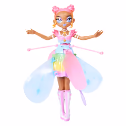 Hatchimals - Fée Volante -Pixies Crystal Flyers Rainbow Glitter Idol - Fée Volante Magique Qui S'illumine Et À Diriger Avec La Main - Couleurs Arc-En-Ciel - Jouet Enfant 6 Ans Et +