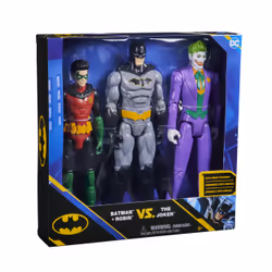 DC Comics BATMAN - PACK 3 FIGURINES 30 CM BATMAN/ROBIN/LE JOKER - - Figurines Batman Robin Le Joker Articulées De 30 cm - Aventures De L'Homme Masqué - Jouet Enfant 3 Ans et + - Vue supplémentaire 7