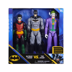 DC Comics BATMAN - PACK 3 FIGURINES 30 CM BATMAN/ROBIN/LE JOKER - - Figurines Batman Robin Le Joker Articulées De 30 cm - Aventures De L'Homme Masqué - Jouet Enfant 3 Ans et + - Vue supplémentaire 8