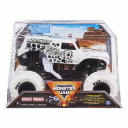 Monster Jam Grave Digger, Monster truck, 3 an(s), Métal, Noir, Blanc